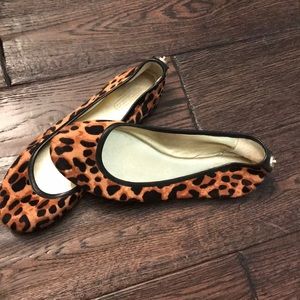 Coach Leopard Ballet Flats